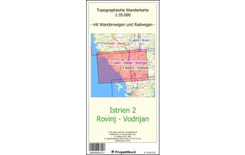 Wanderkarten Kroatien Istrien 2 - Rovinj - Vodnjan Mollenhauer & Treichel