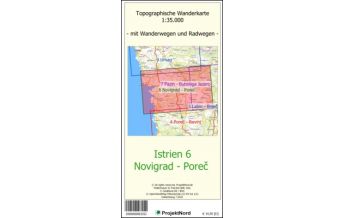 Hiking Maps Croatia ProjektNord-Karte Istrien 6, Novigrad, Poreč 1:35.000 Mollenhauer & Treichel
