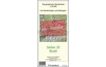 Wanderkarten Slowenien ProjektNord-Karte Istrien 10, Buzet 1:35.000 Mollenhauer & Treichel