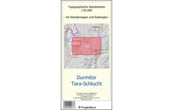 Hiking Maps Serbia + Montenegro ProjektNord-Karte Durmitor, Tara-Schlucht 1:65.000 Mollenhauer & Treichel