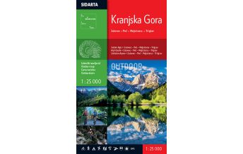 Wanderkarten Slowenien Sidarta Outdoor Map Kranjska Gora 1:25.000 Sidarta