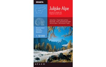 Wanderkarten Slowenien Wanderkarte Julijske Alpe/Julische Alpen 1:50.000 Sidarta
