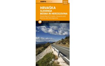 Road Maps Croatia Kroatien Slowenien Bosnien-Herzegowina 1:500.000 Kartografija Slovenija