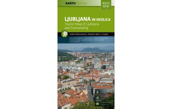 Hiking Maps Slovenia Rad- & Wanderkarte Ljubljana in Okolica/Laibach und Umgebung 1:75.000 Kartografija Slovenija