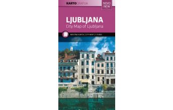 City Maps Stadtplan Ljubljana/Laibach 1:15.000 Kartografija Slovenija