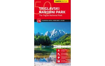 Hiking Maps Slovenia Wanderkarte Triglavski Narodni Park/Triglav-Nationalpark 1:50.000 Kartografija Slovenija