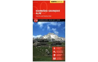 Hiking Maps Carinthia Wanderkarte Kamniško-Savinjske Alpe/Steiner Alpen 1:50.000 Kartografija Slovenija
