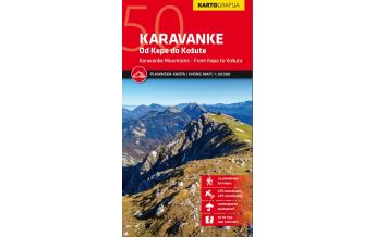 Hiking Maps Carinthia Wanderkarte Karavanke/Karawanken 1:50.000 Kartografija Slovenija