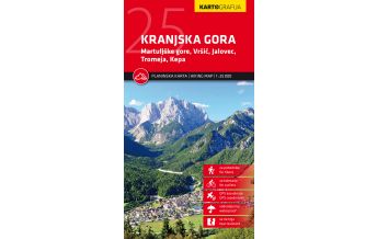 Hiking Maps Carinthia Kartografija-Wanderkarte Kranjska Gora 1:25.000 Kartografija Slovenija