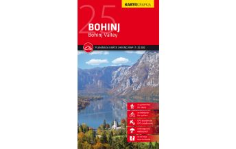 Wanderkarten Slowenien Kartografija-Wanderkarte Bohinj/Wochein 1:25.000 Kartografija Slovenija