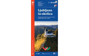 Wanderkarten Slowenien PZS-Wanderkarte Ljubljana in okolica/Laibach und Umgebung 1:50.000 Planinska Zveza Slovenije