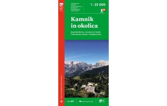 Hiking Maps Slovenia PZS-Wanderkarte Kamnik in okolica 1:25.000 Planinska Zveza Slovenije