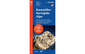 Wanderkarten Kärnten PZS-Wanderkarte Kamniško-Savinjske Alpe/Steiner Alpen 1:50.000 Planinska Zveza Slovenije