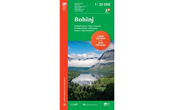 Wanderkarten Slowenien PZS-Wanderkarte Bohinj 1:25.000 Planinska Zveza Slovenije
