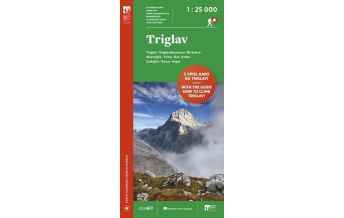 Hiking Maps Slovenia Wanderkarte mit Führer Triglav 1:25.000 Planinska Zveza Slovenije