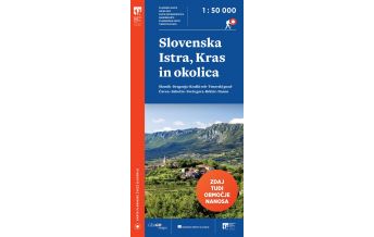 Wanderkarten Slowenien PZS-Wanderkarte Slovenska Istra, Kras in okolica 1:50.000 Planinska Zveza Slovenije