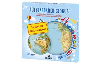 Globen Moses Globus 45cm - Aufblasbarer Globus physisch Moses Verlag