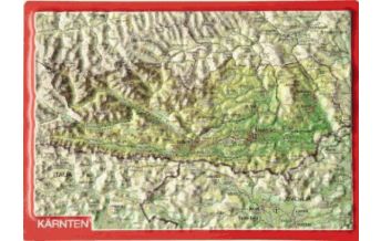 Raised Relief Maps 3D Reliefpostkarte Kärnten georelief GbR