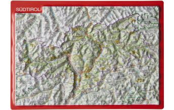 Reliefkarten Südtirol, Reliefpostkarte. Alto Adige georelief GbR