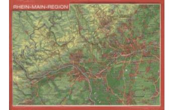 Reliefkarten 3D Reliefpostkarte Rhein-Main-Region georelief GbR