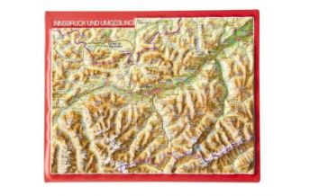Raised Relief Maps Innsbruck und Umgebung, Reliefpostkarte georelief GbR