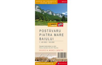 Hiking Maps Romania Wanderkarte MN-05, Postăvaru, Piatra Mare, Baiului 1:45.000/1:50.000 Schubert & Franzke & Muntii Nostri