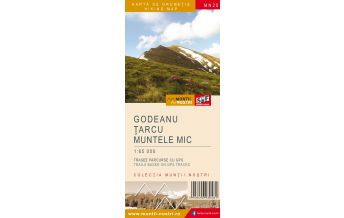 Hiking Maps Romania Wanderkarte MN-25, Godeanu, Țarcu, Muntele Mic 1:65.000 Schubert & Franzke & Muntii Nostri