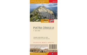 Hiking Maps Romania Wanderkarte MN-02, Piatra Craiului 1:40.000 Schubert & Franzke & Muntii Nostri