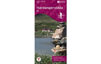 Hiking Maps Scandinavia Turkart 2556, Hardangervidda Øst/Ost 1:100.000 Nordeca