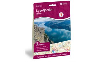 Hiking Maps Scandinavia Turkart 2681, Lysefjorden 1:50.000 Nordeca