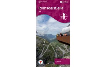 Hiking Maps Scandinavia Turkart 2822 Norwegen - Romsdalsfjella Sör 1:50.000 Nordeca