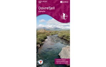 Hiking Maps Scandinavia Turkart 2829 Norwegen - Dovrefjell, Snöhetta 1:50.000 Nordeca