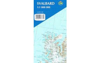 Straßenkarten Skandinavien Norsk Polarinstitut Landkarte Svalbard (Spitzbergen) 1:1.000.000 Norsk Polarinstitut
