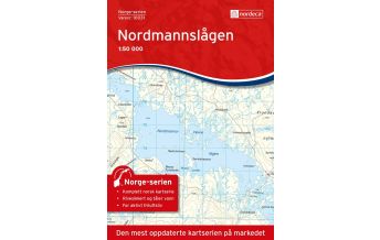 Wanderkarten Skandinavien Norge-serien-Karte 10031, Nordmannslågen 1:50.000 Nordeca