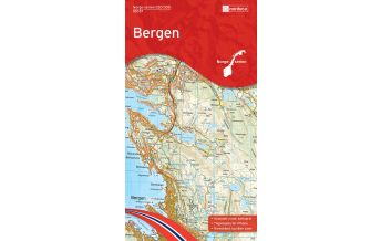 Wanderkarten Skandinavien Norge-serien-Karte 10037, Bergen 1:50.000 Nordeca
