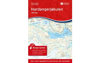 Wanderkarten Skandinavien Norge-serien-Karte 10039, Hardangerjøkulen 1:50.000 Nordeca