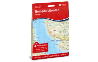 Wanderkarten Skandinavien Norge-serien-Karte 10077, Romsdalsfjorden 1:50.000 Nordeca
