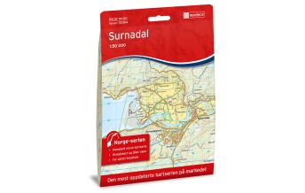 Wanderkarten Skandinavien Norge-serien-Karte 10084, Surnadal 1:50.000 Nordeca