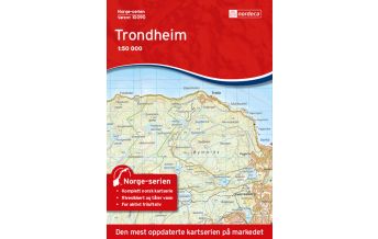 Hiking Maps Scandinavia Norge-serien-Karte 10090, Trondheim 1:50.000 Nordeca