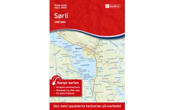 Wanderkarten Skandinavien Norge-serien-Karte 10100, Sørli 1:50.000 Nordeca