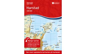 Hiking Maps Scandinavia Norge-serien-Karte 10142, Harstad 1:50.000 Nordeca
