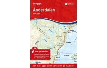 Hiking Maps Scandinavia Norge-serien-Karte 10147, Ånderdalen 1:50.000 Nordeca