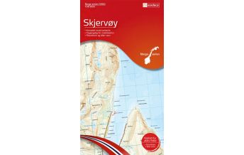 Wanderkarten Skandinavien Norge-serien-Karte 10160, Skjervøy 1:50.000 Nordeca