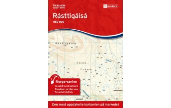 Hiking Maps Scandinavia Norge-serien-Karte 10176, Rásttigáisá 1:50.000 Nordeca