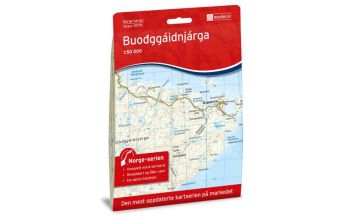 Hiking Maps Scandinavia Norge-serien-Karte 10178, Buođggáidnjárga 1:50.000 Nordeca