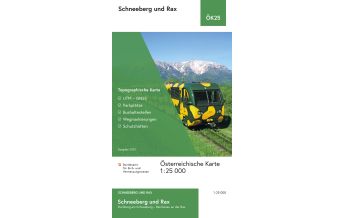 Hiking Maps Styria BEV-Karte Schneeberg und Rax 1:25.000 BEV – Bundesamt für Eich- und Vermessungswesen