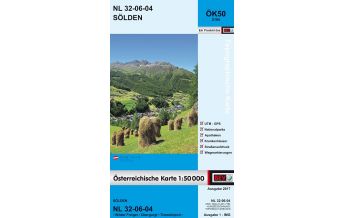 Wanderkarten Tirol BEV-Karte 2104, Sölden 1:50.000 BEV – Bundesamt für Eich- und Vermessungswesen