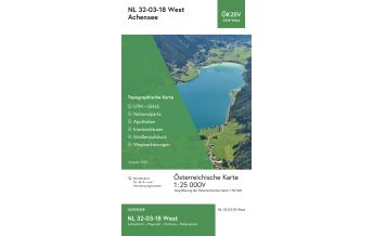 Wanderkarten Tirol BEV-Karte 2218-West, Achensee 1:25.000 BEV – Bundesamt für Eich- und Vermessungswesen