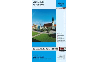 Wanderkarten Bayern BEV-Karte 3321, Altötting 1:50.000 BEV – Bundesamt für Eich- und Vermessungswesen