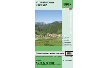 Wanderkarten Steiermark BEV-Karte 4215-West, Kalwang 1:25.000 BEV – Bundesamt für Eich- und Vermessungswesen